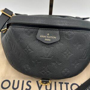 SOLD! Louis Vuitton Black Bumbag Monogram Empreinte Leather